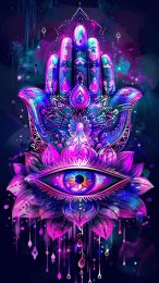 Mystical Hamsa Evil Eye Wallpaper for Android