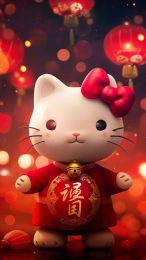 Hello Kitty Lunar New Year Mobile Wallpaper