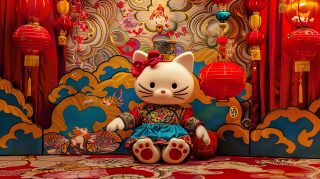 Hello Kitty Dragon Dance Wallpaper