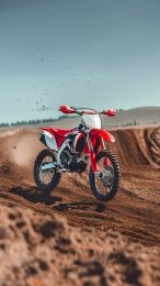 Sleek Honda Dirt Bike Wallpaper for Google Pixel: Free Download