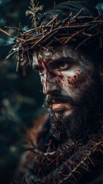 Free Jesus Christ AI wallpaper download for iPhone