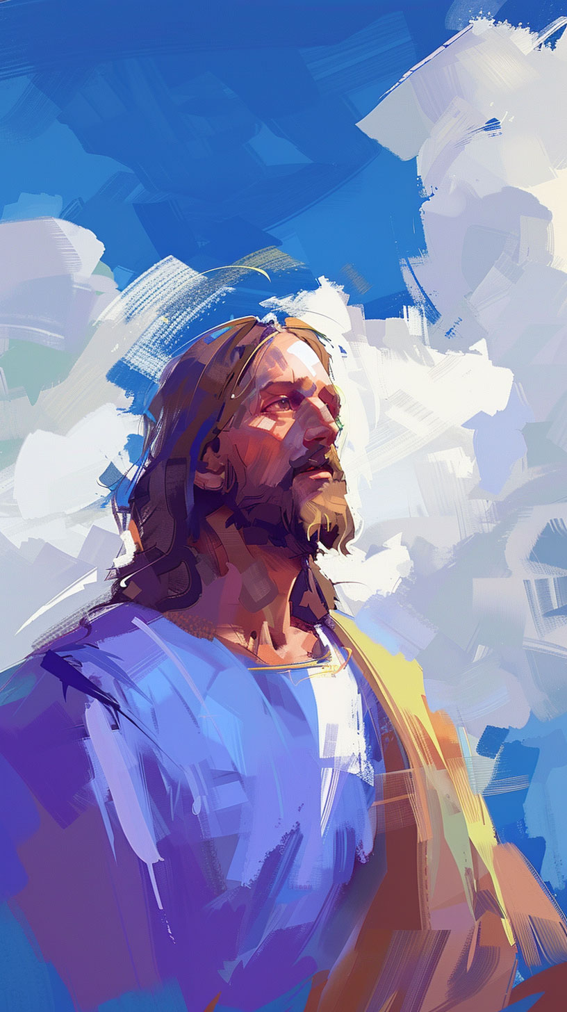 Ultra HD Jesus Christ AI wallpaper for iPhone