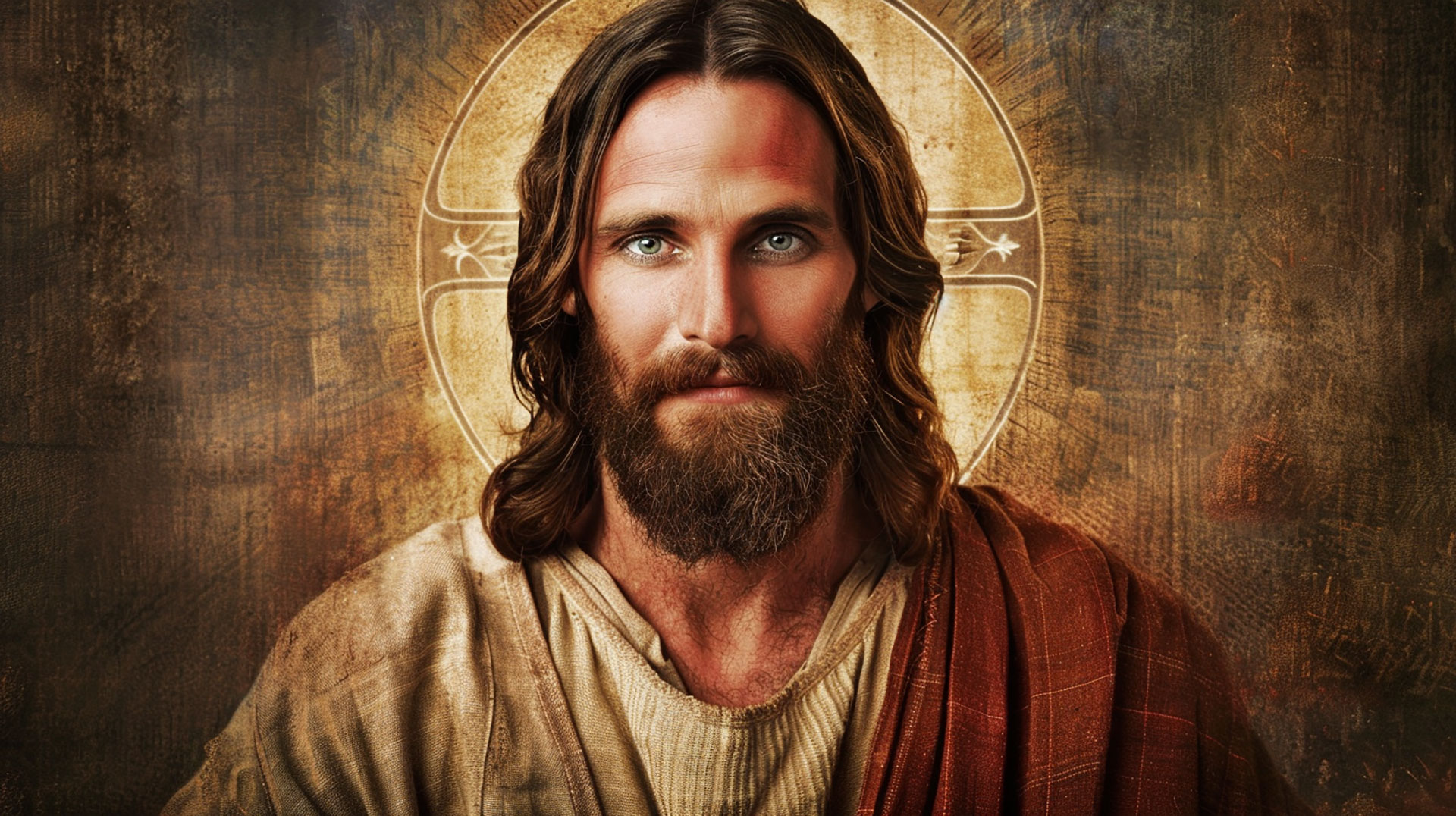 AI-generated Jesus Christ desktop wallpaper in HD