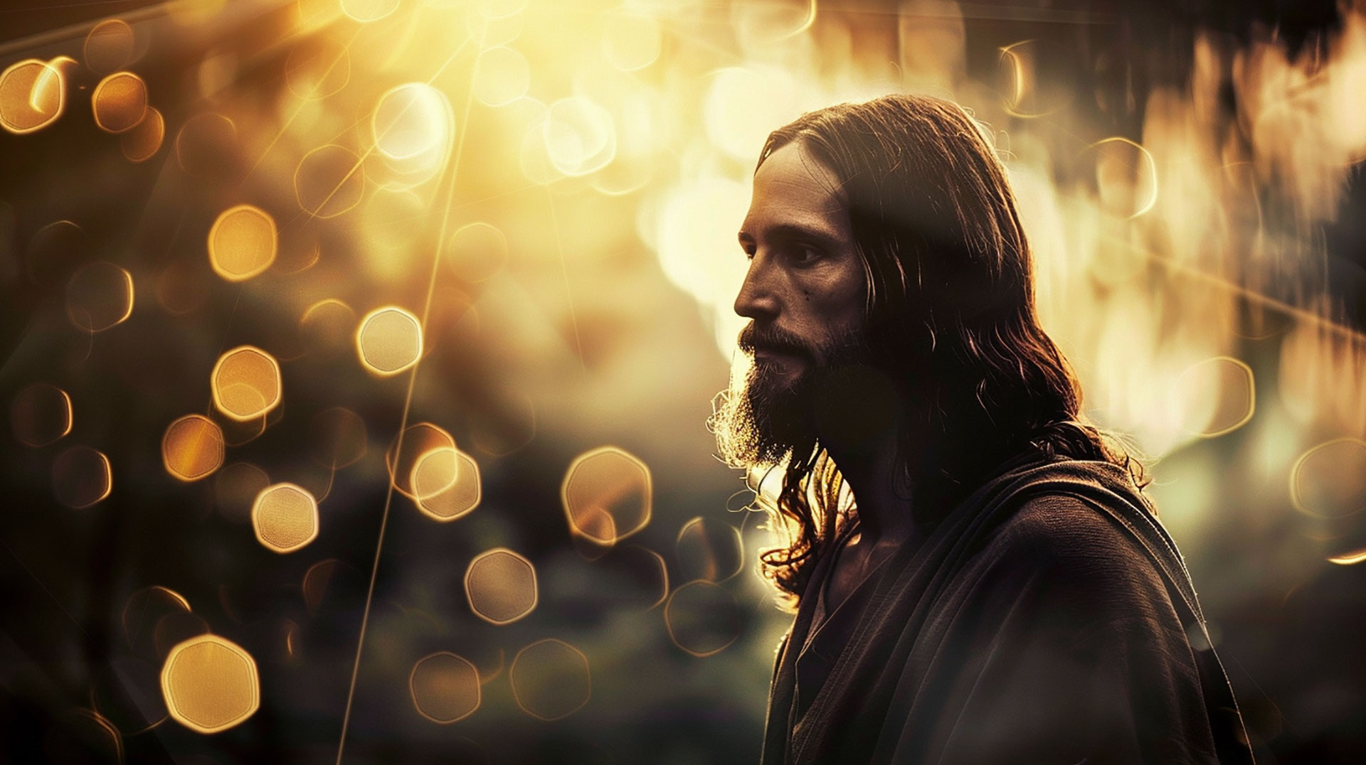 16:9 Jesus Christ AI Desktop Background