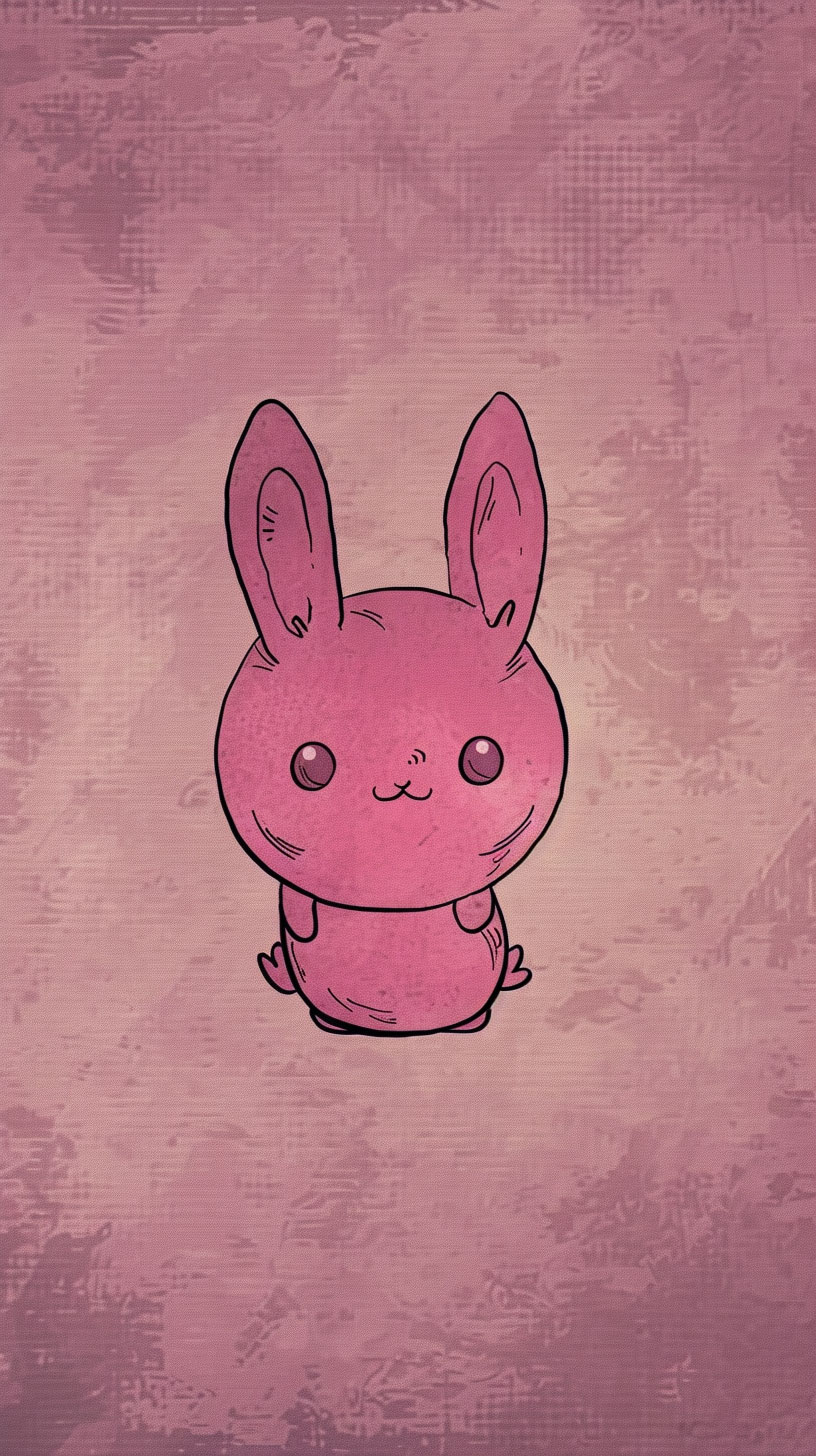 Kawaii Bunny Wallpaper: Adorable Mobile Background