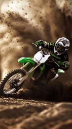 Kawasaki Dirt Bike Wallpaper: HD for iPhone