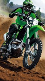 4K Kawasaki Dirt Bike Mobile Background for Android Devices