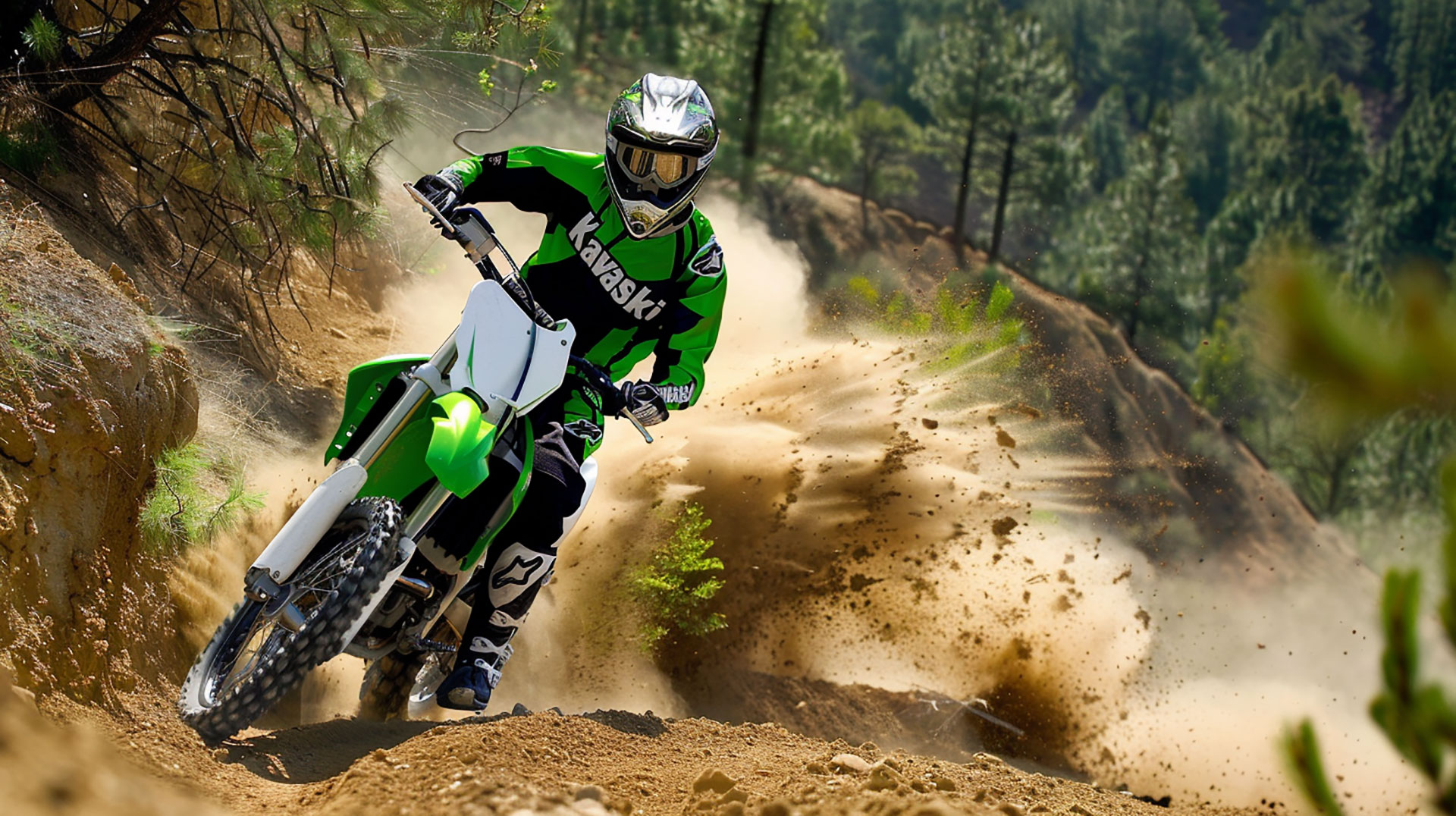 Kawasaki Dirt Bike Wallpaper: HD for iPhone