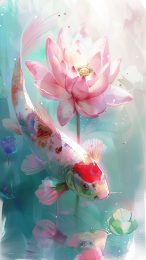 Koi Fish Mobile Wallpaper Elegance