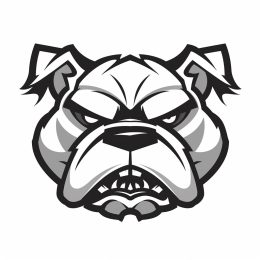 Sleek Linear Bulldog Logo for Modern Brands