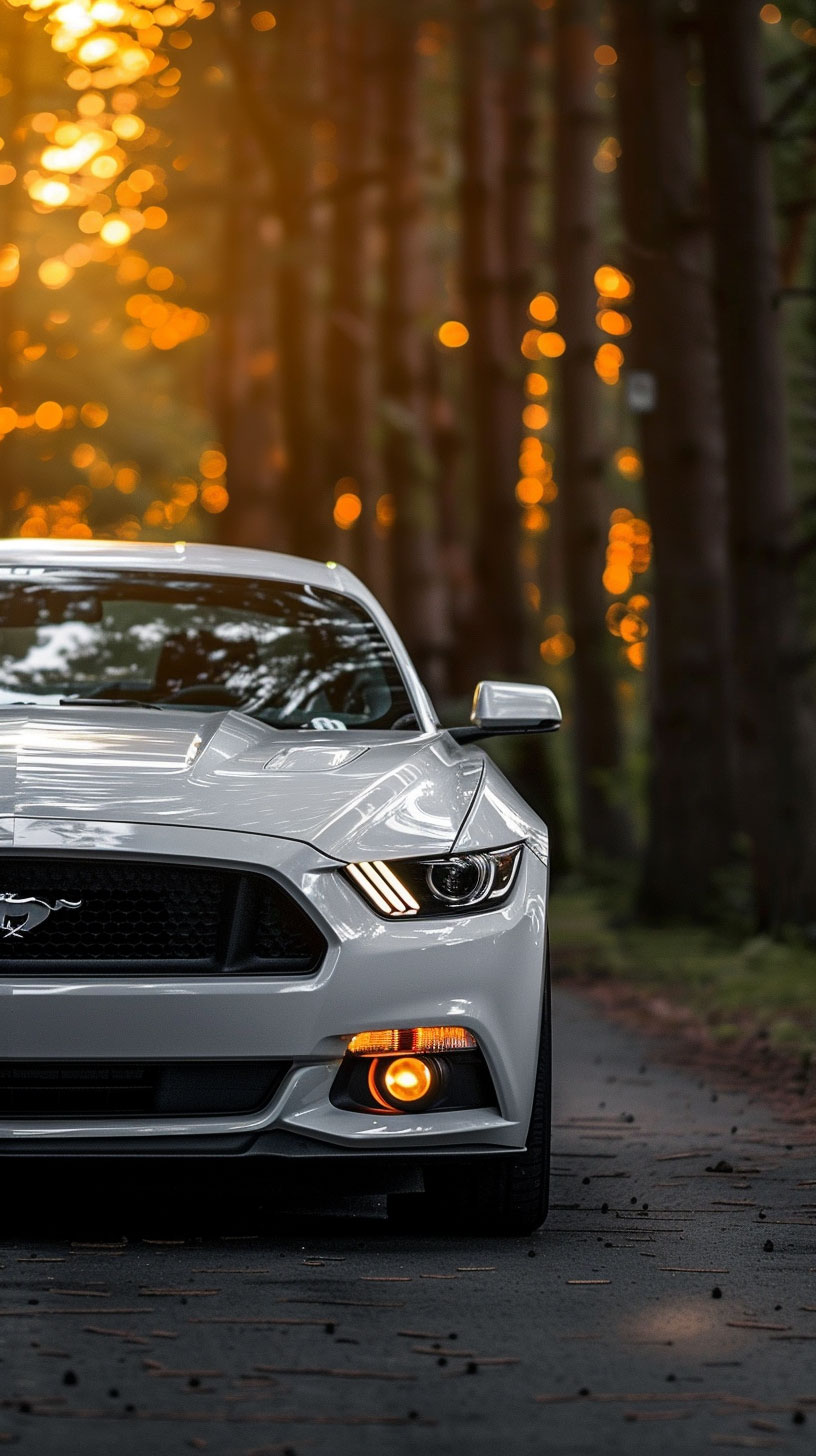 Modern Mustang Lock Screen Background