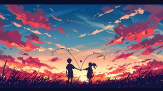 Love Couple AI Image: 4K Desktop Wallpaper