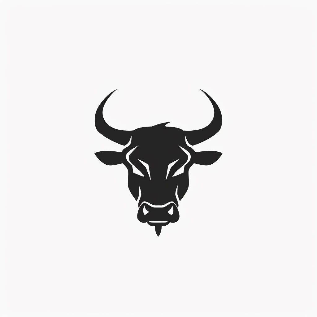 Minimalist Bull Logo: Clean Lines, Bold Impact