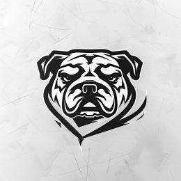 Simple and Stylish Minimal Bulldog Logo