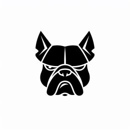 Elegant Minimalist Bulldog Emblem for Modern Brands