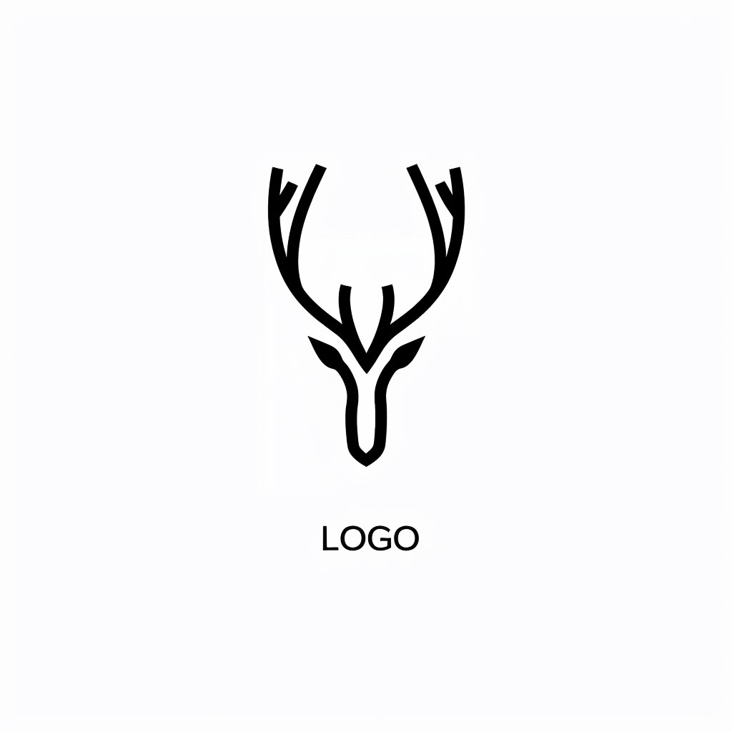 Premium Minimal Linear Deer Logo