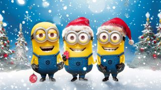 Merry Minion Christmas AI Image for PC Cheer