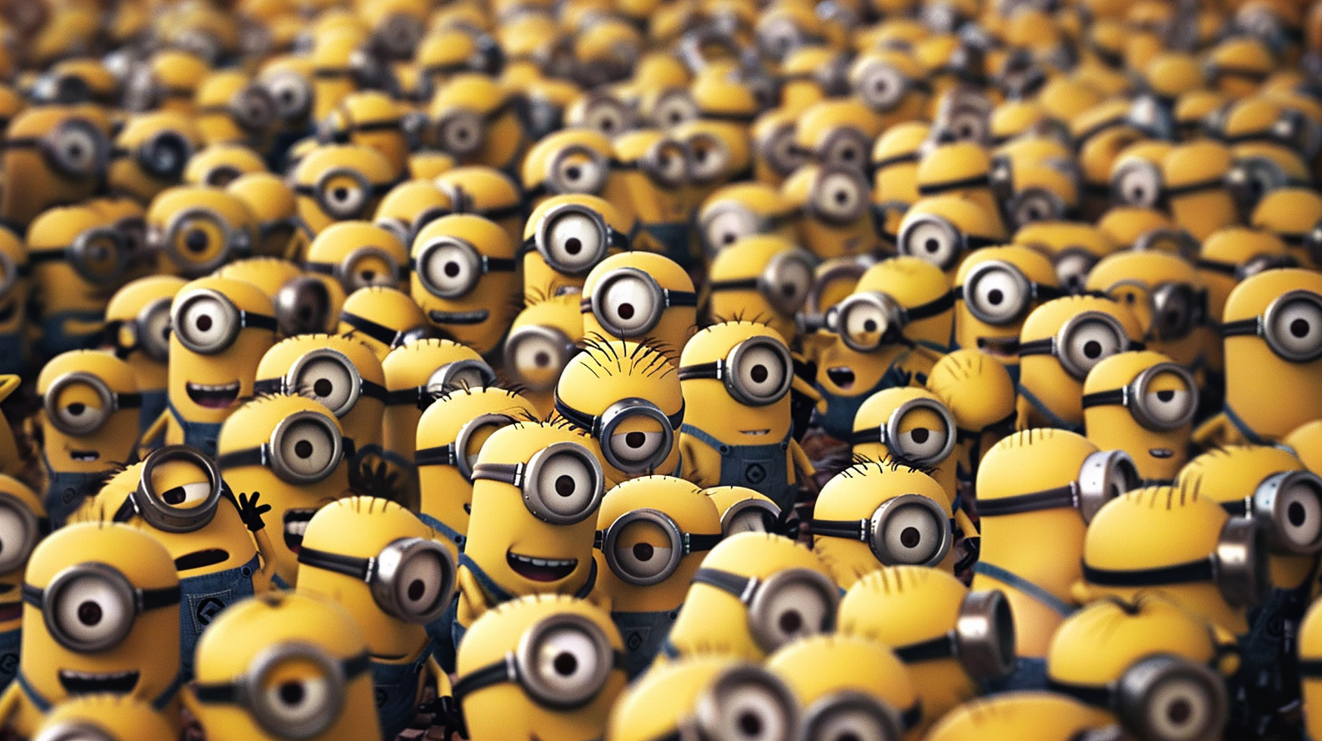 Free Download Minions AI Wallpaper for PC Smiles