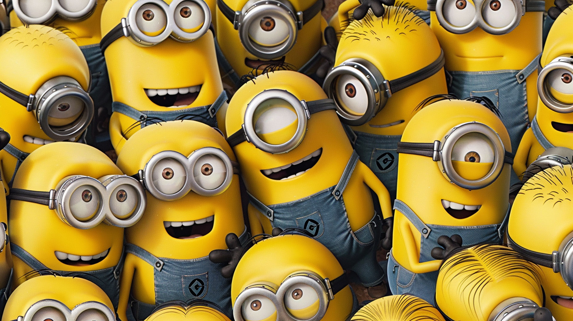 Cheerful Minions AI Image in Ultra HD Wallpaper