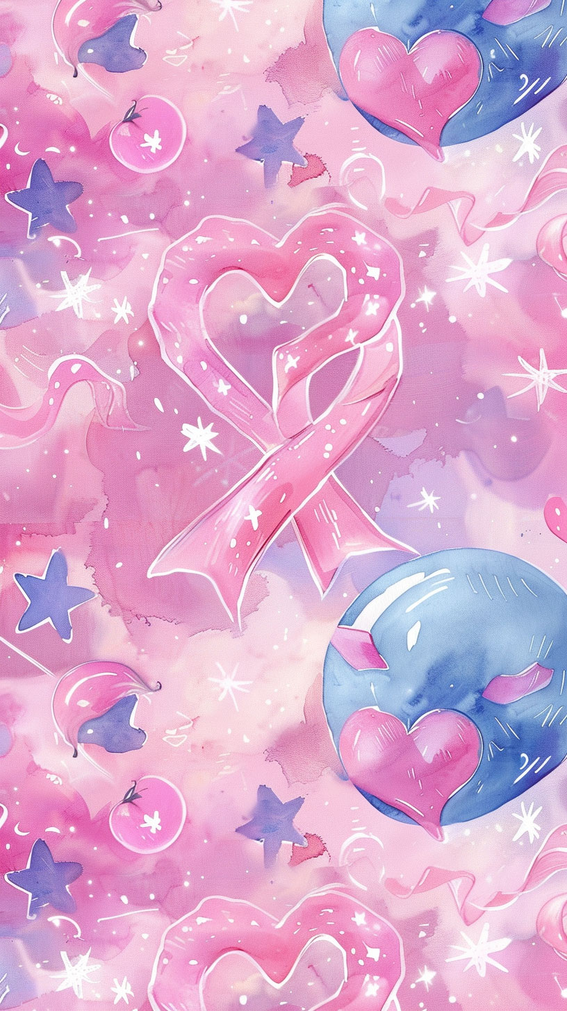 Pink Ribbon Month Mobile Wallpaper