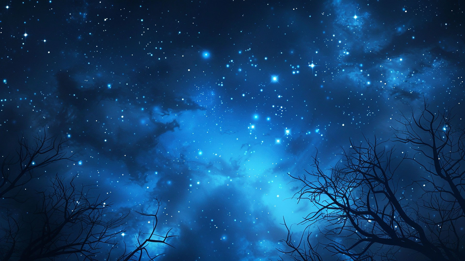 Twilight Magic: Night Sky Desktop Background in 4K