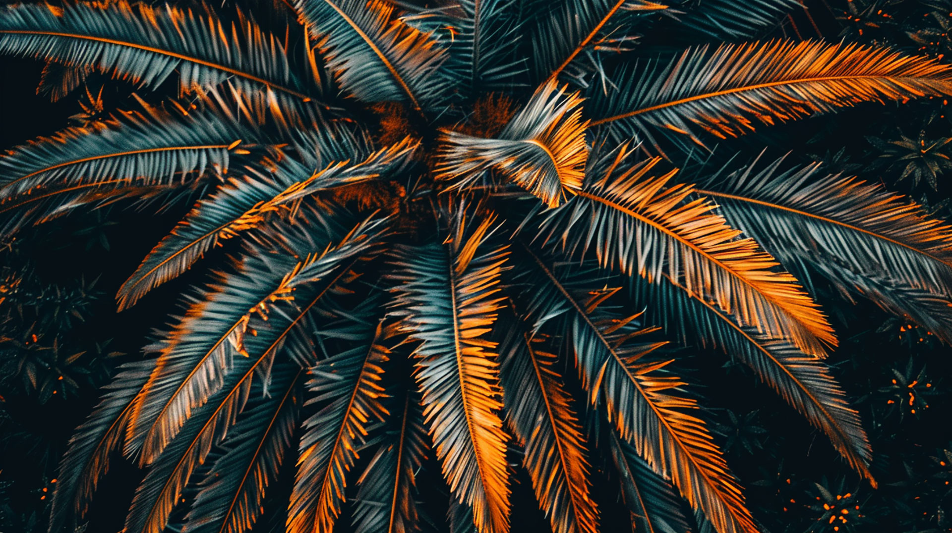 Download Free Tropical Palm Tree AI Wallpaper