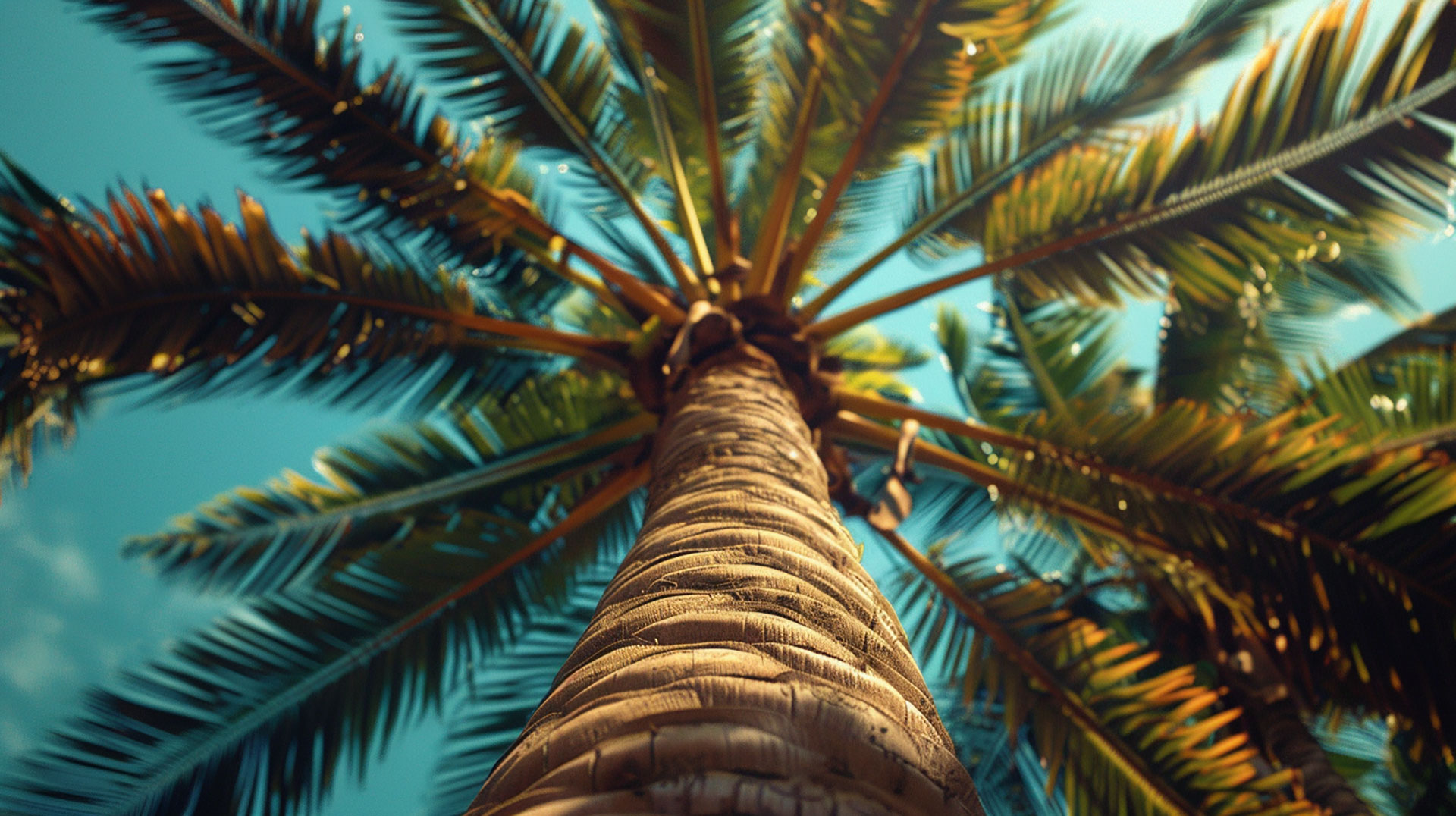 High-Resolution Palm Tree Digital Background in HD Wallpaper