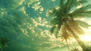 Ultra HD Palm Tree AI Image for Desktop Escapes