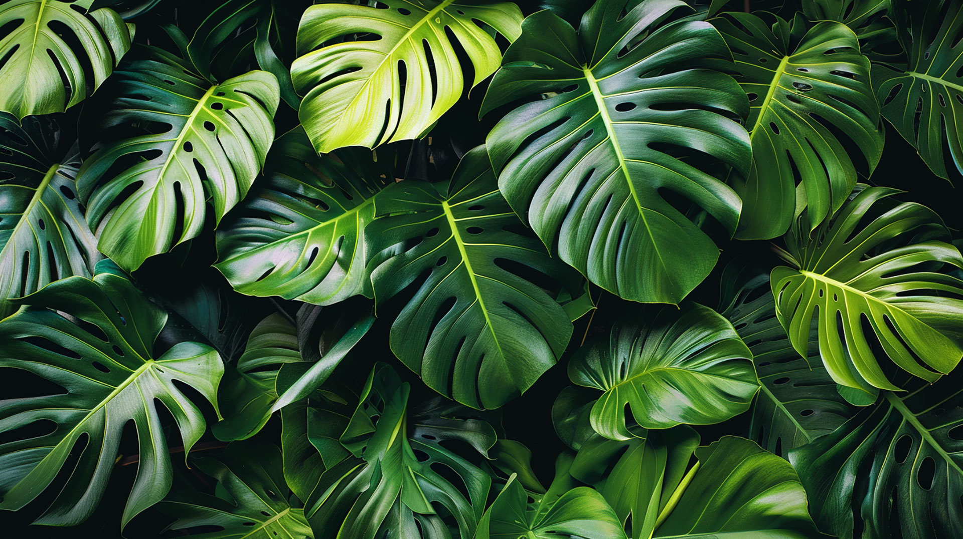 Tropical Foliage: Palm Tree Leaves AI Image