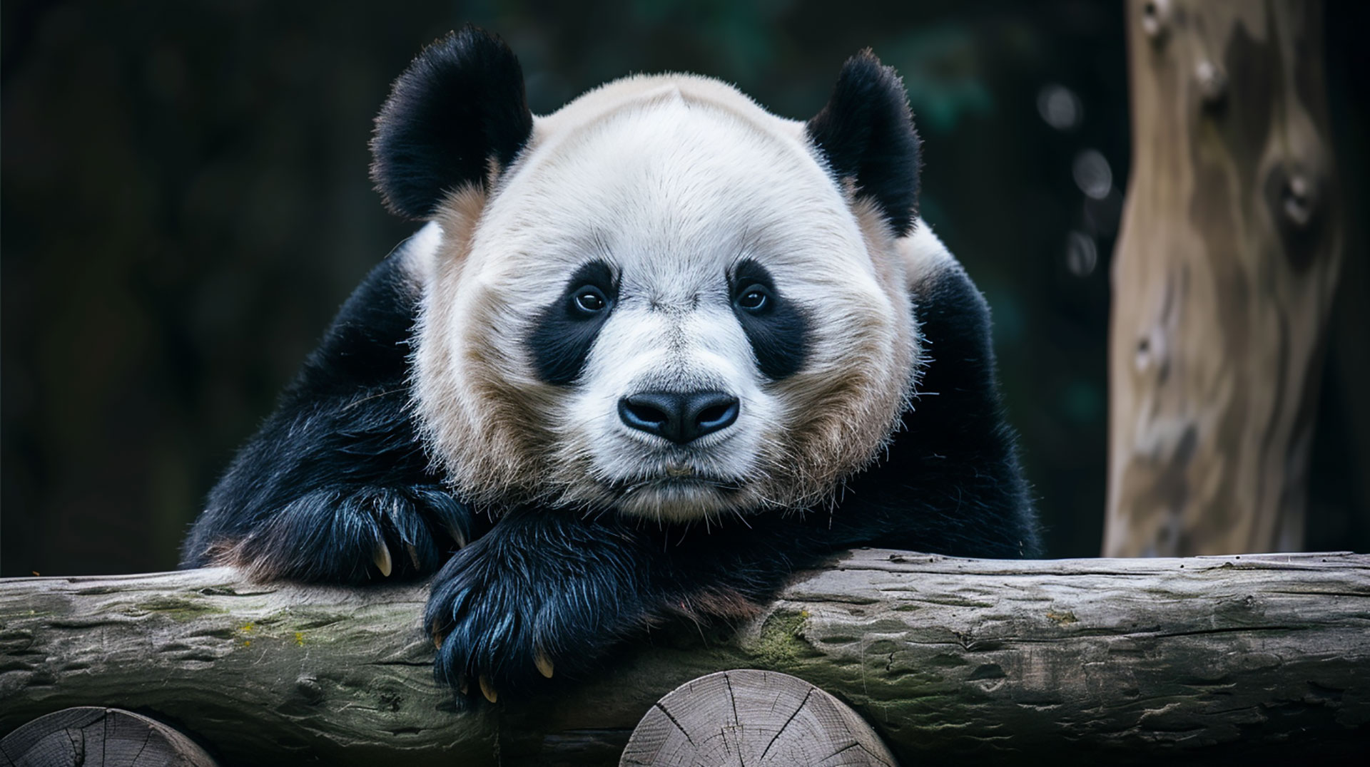 Charming Panda AI Wallpaper for Desktop Serenity