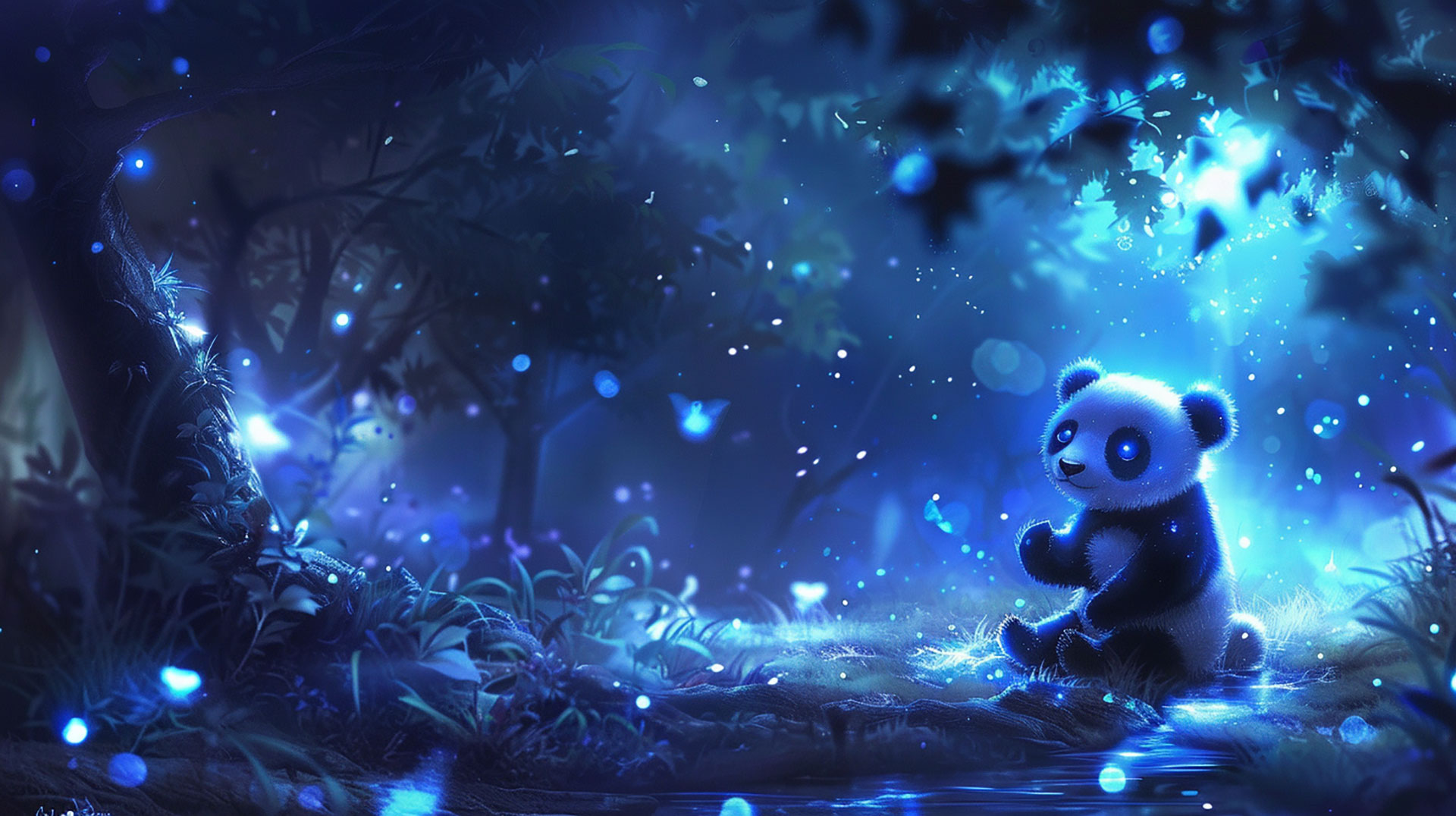 Panda Desktop Background in 1920x1080 Resolution