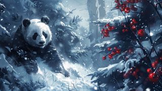 Download Free Panda AI Wallpaper for PC