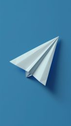 High-Resolution Paper Airplane AI Mobile Wallpaper