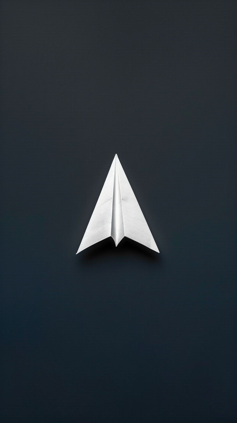 4K Paper Airplane AI Image for Mobile Wallpaper