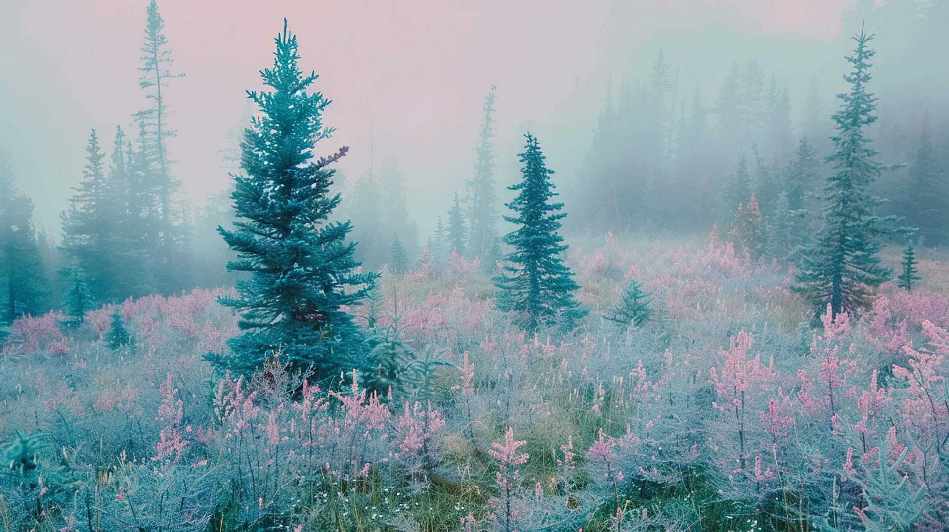 Serene Pastel Aesthetic AI Wallpaper for Desktop