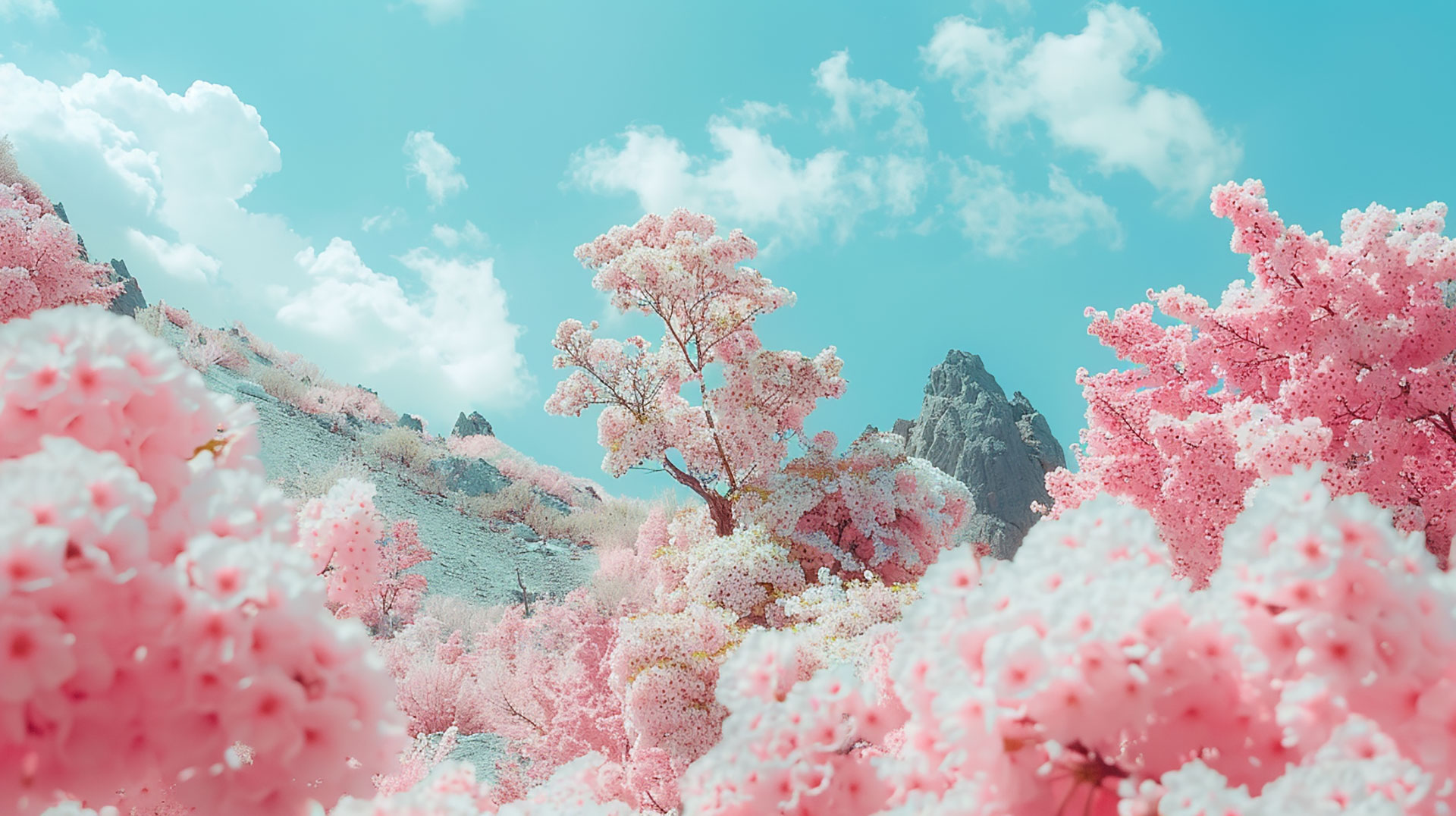 Playful Pastel Aesthetic AI Wallpaper for Desktop Joy