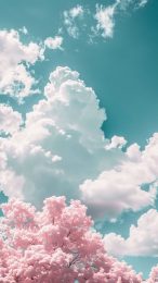 Dreamy Pastel Aesthetic AI Wallpaper for iPhone