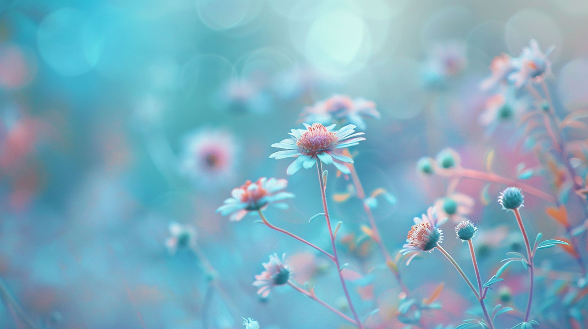 Whimsical Pastel Daisy AI Wallpaper Bliss