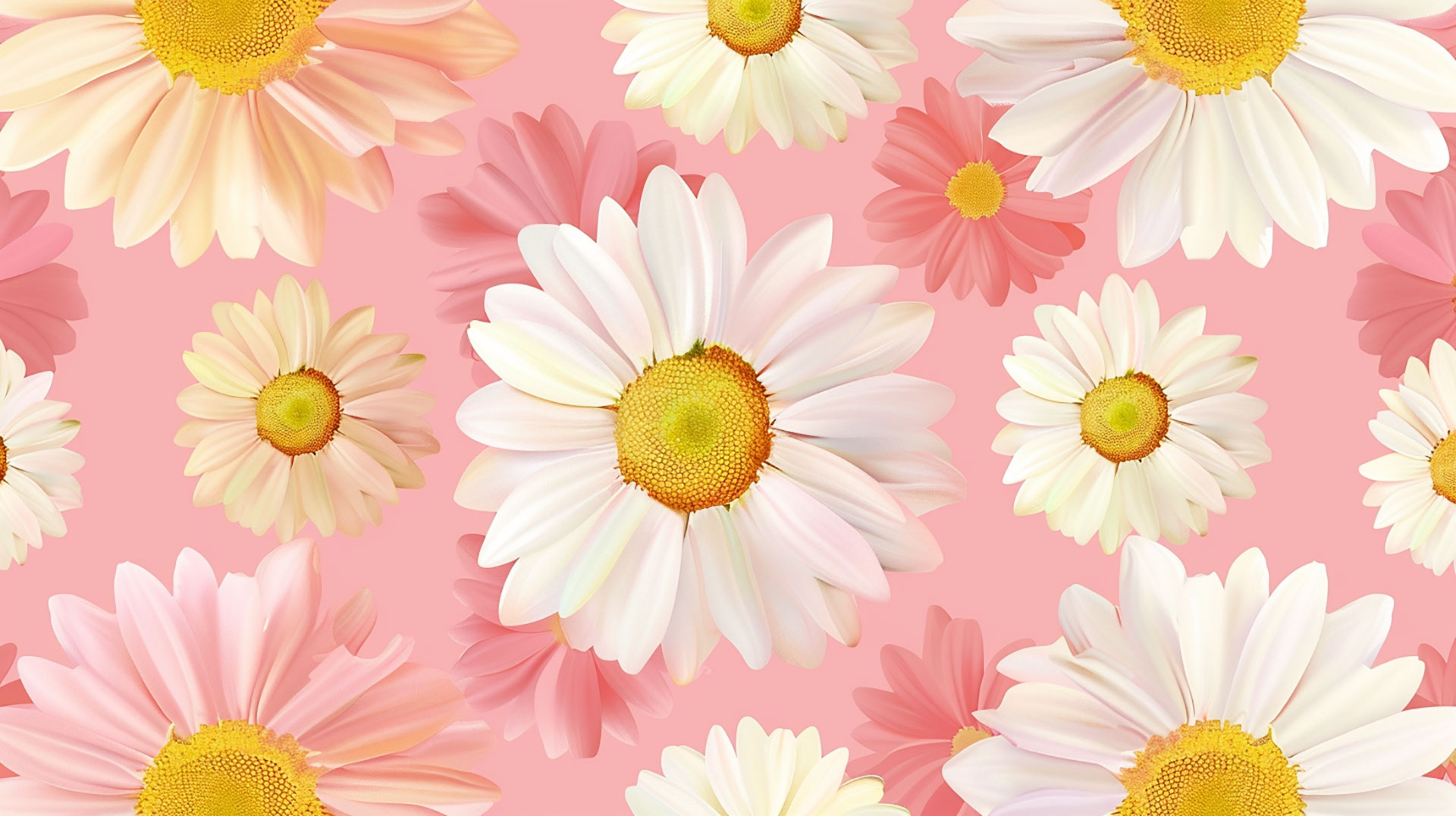 Adorable Pastel Daisy AI Wallpaper Collection