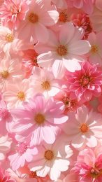 Serene Pastel Daisy Serenity: Calming Smartphone Background