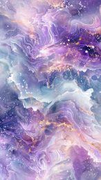 Enchanted Pastels: Purple Aesthetic AI Image