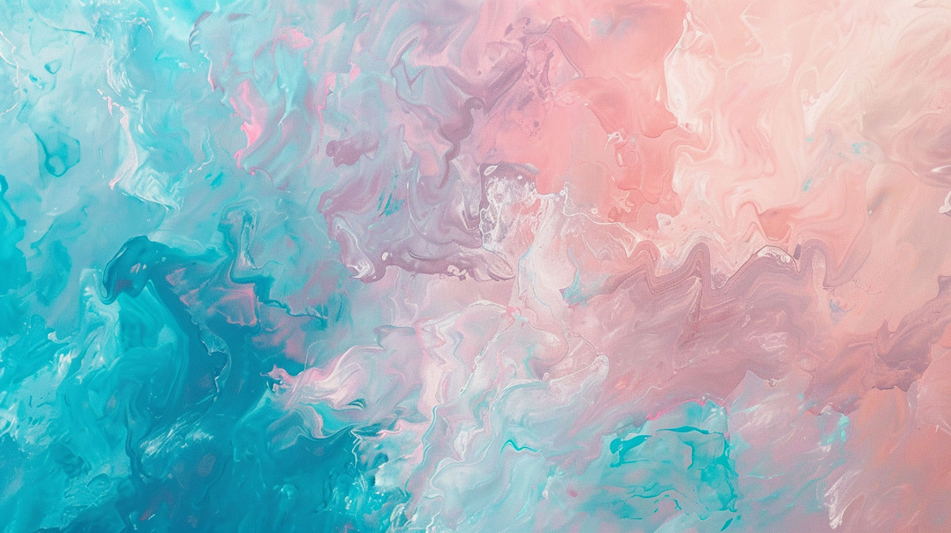 Tranquil Pink and Teal AI Wallpaper: Free HD Downloads