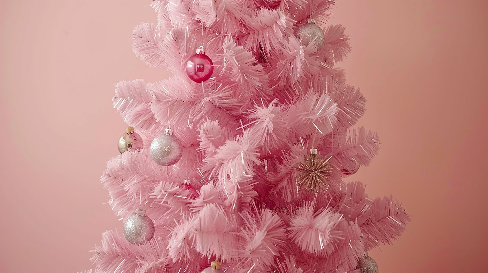 Magical Pink Christmas Tree AI Ultra HD