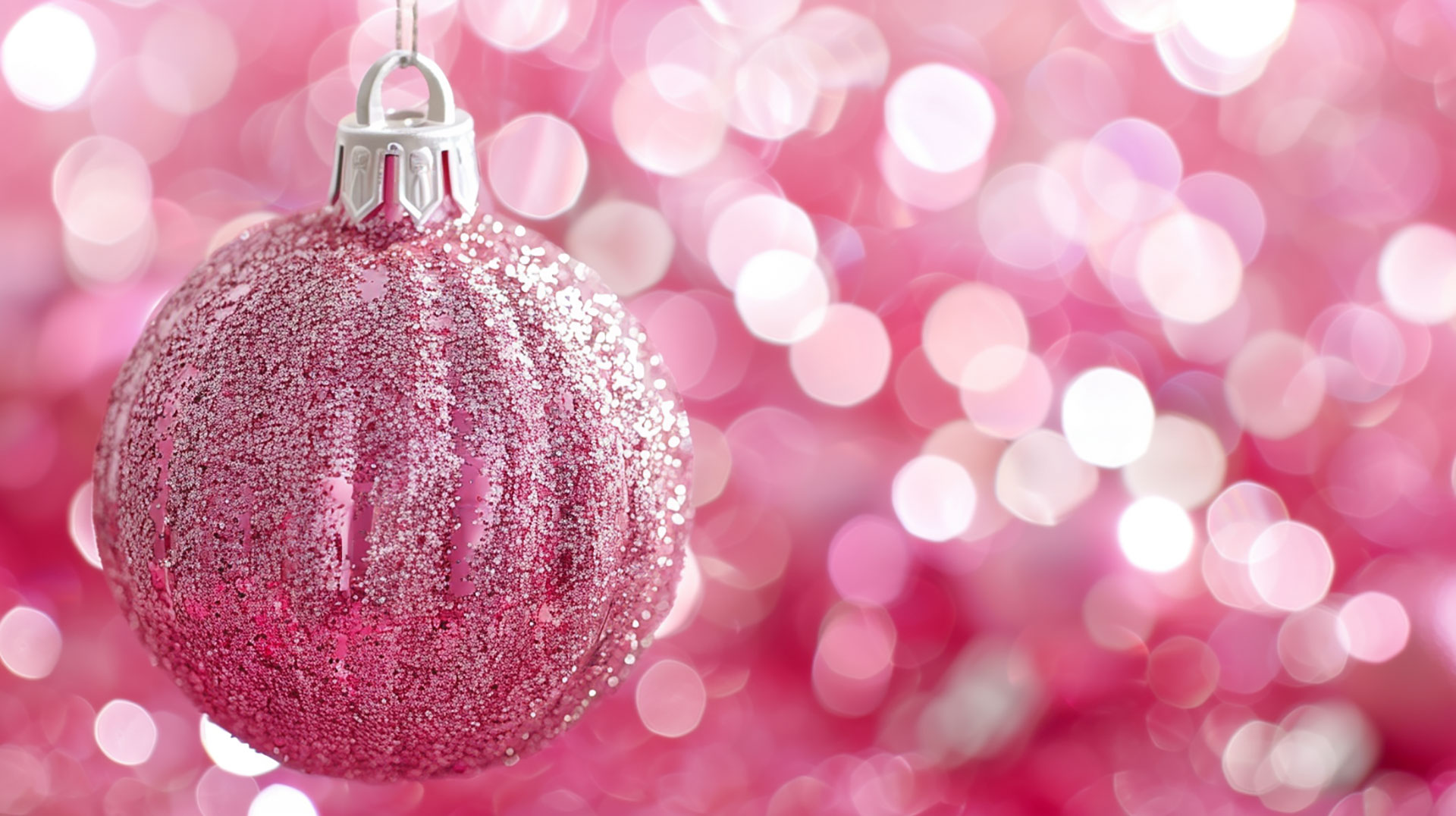 Sparkling Pink Christmas Tree AI Image 4K