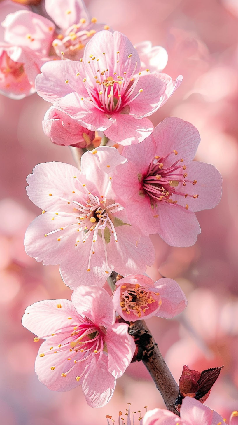 Delicate Pink Petals Lock Screen Wallpaper