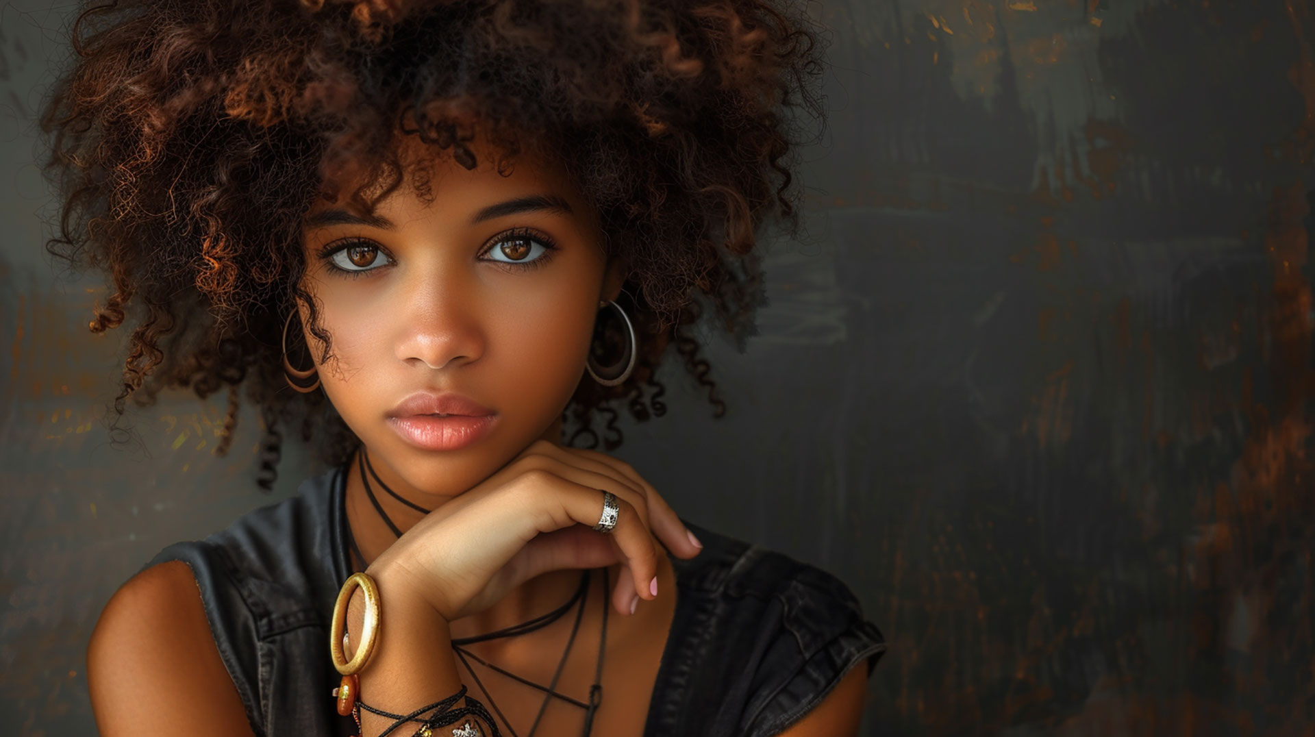 Pretty Black Girl: Stunning 8K Digital Wallpaper