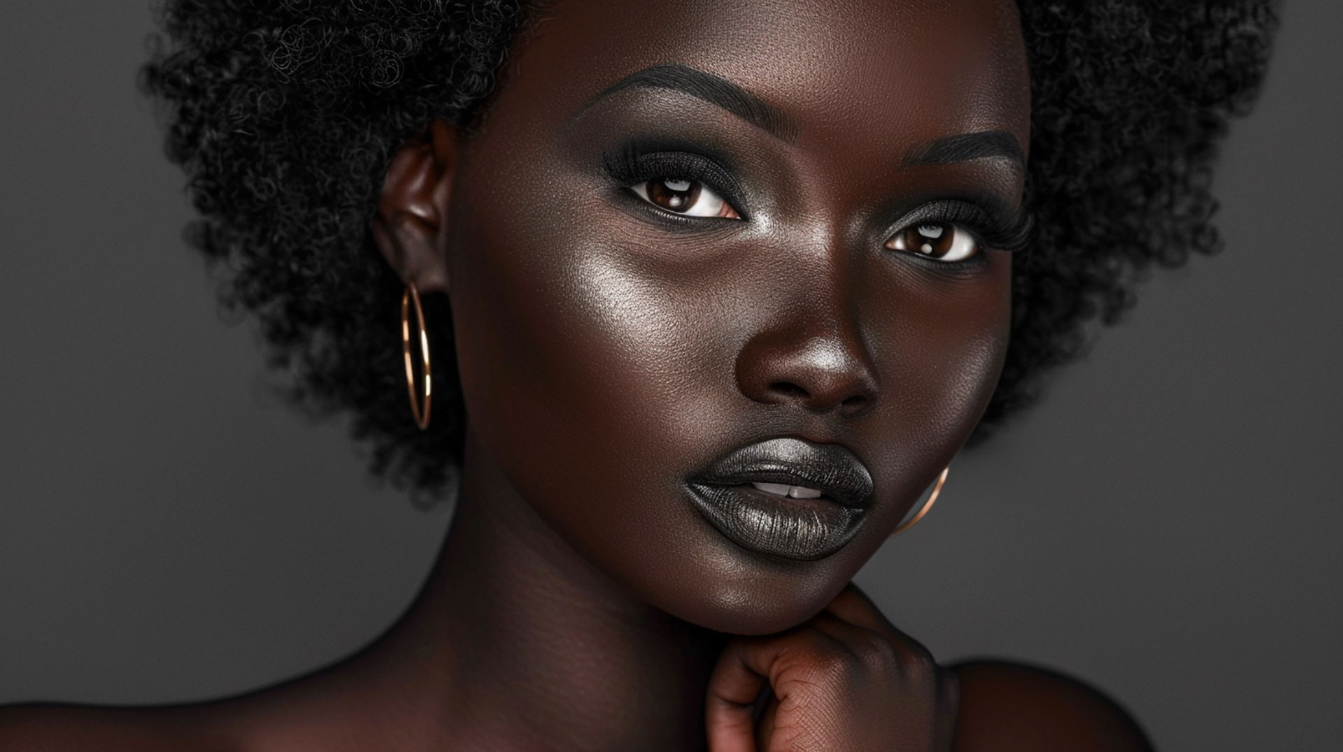 Pretty Black Girl: Vibrant 8K Desktop Background