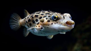 Colorful Puffer Fish AI Wallpaper Collection