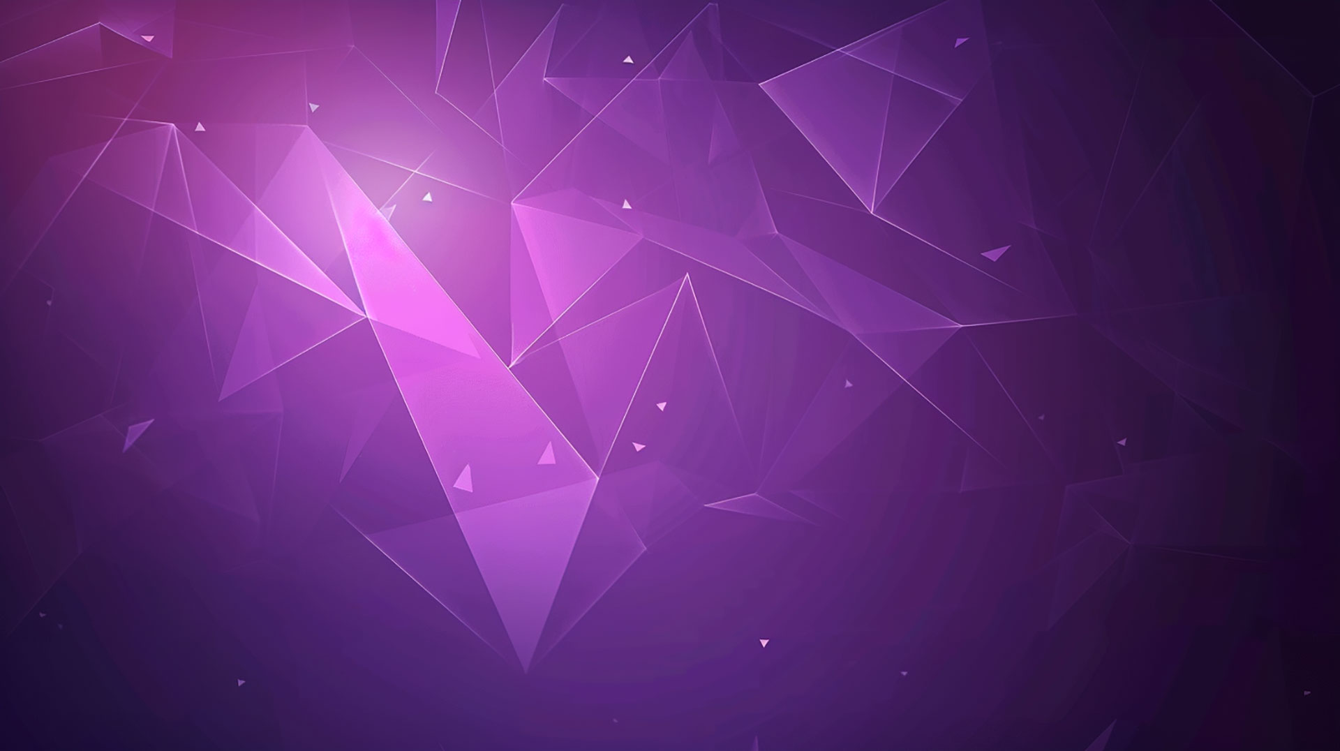 1920x1080 Purple Geometric AI Desktop Wallpaper