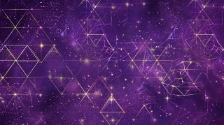 Stunning Purple Geometric AI Wallpaper for Desktop